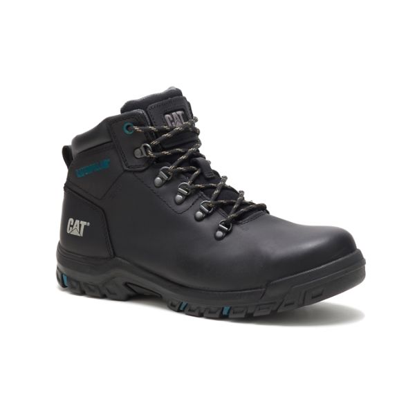 Black Women's Caterpillar Mae Steel Waterproof Safety Boots | US-521497FKR