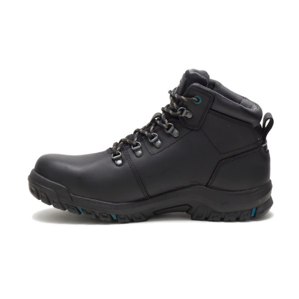 Black Women's Caterpillar Mae Steel Waterproof Safety Boots | US-521497FKR