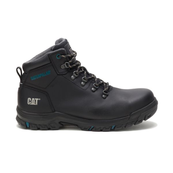 Black Women\'s Caterpillar Mae Steel Waterproof Safety Boots | US-521497FKR