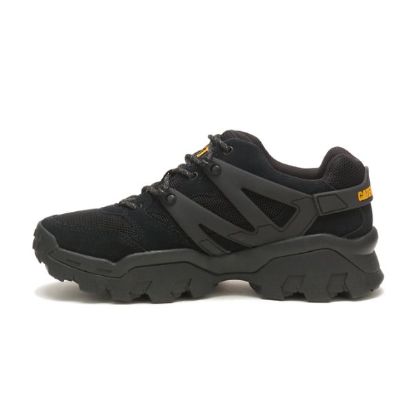 Black Women's Caterpillar Reactor Sneakers | US-723640SVR