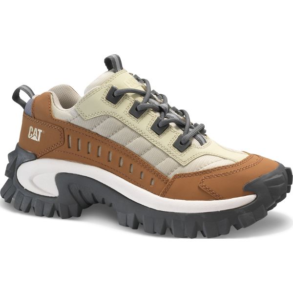 Brown / Beige Men's Caterpillar Intruder Soft Toe Shoes | US-458932VSI