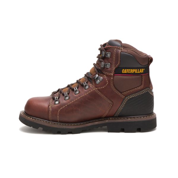 Brown Men's Caterpillar Alaska 2.0 Soft Toe Boots | US-021378NIV