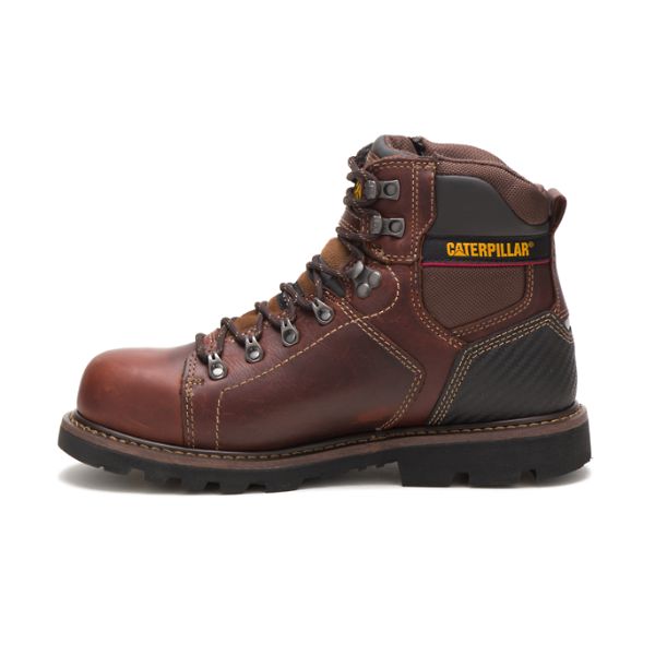 Brown Men's Caterpillar Alaska 2.0 Steel Safety Boots | US-064928CZF