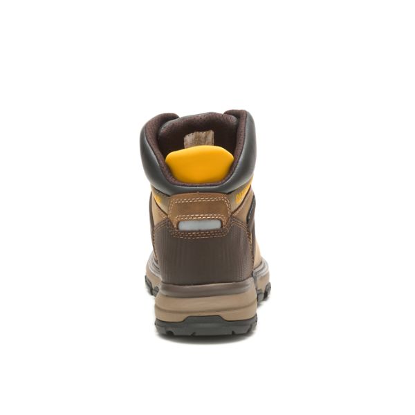 Brown Men's Caterpillar Excavator Superlite Waterproof Soft Soft Toe Boots | US-304687QOS