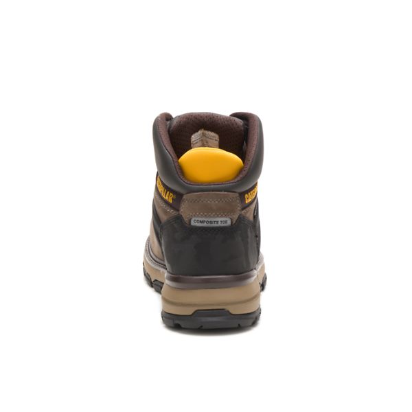 Brown Men's Caterpillar Excavator Superlite Carbon Composite Waterproof Boots | US-486193BOU