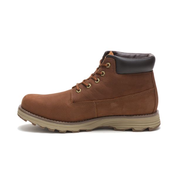 Brown Men's Caterpillar Founder Waterproof Thinsulate Boots | US-164358HAN