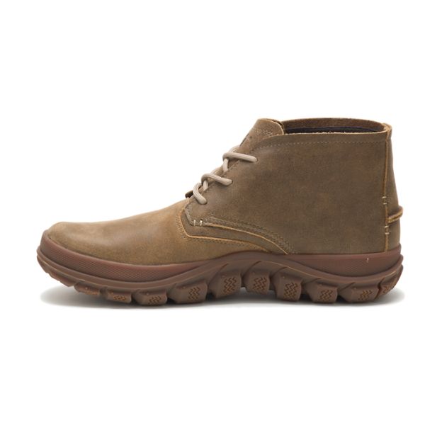 Brown Men's Caterpillar Fused Tri Mid Boots | US-065379WTX