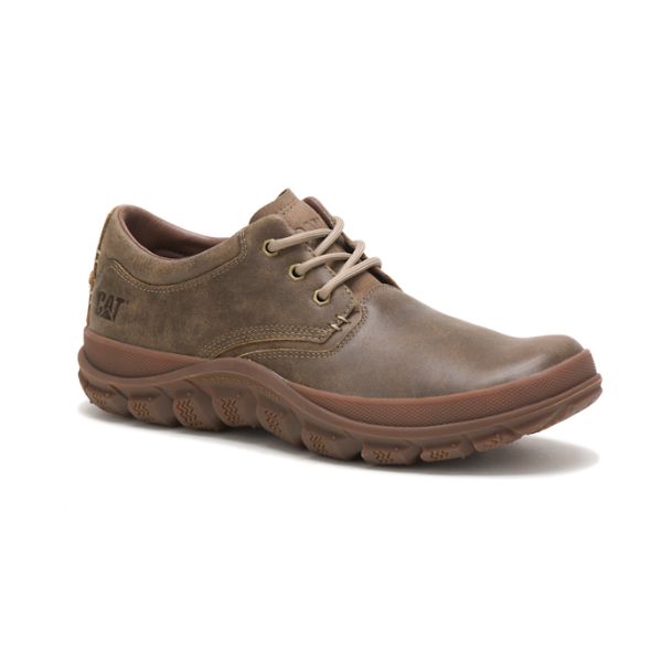 Brown Men's Caterpillar Fused Tri Sneakers | US-186230BXE