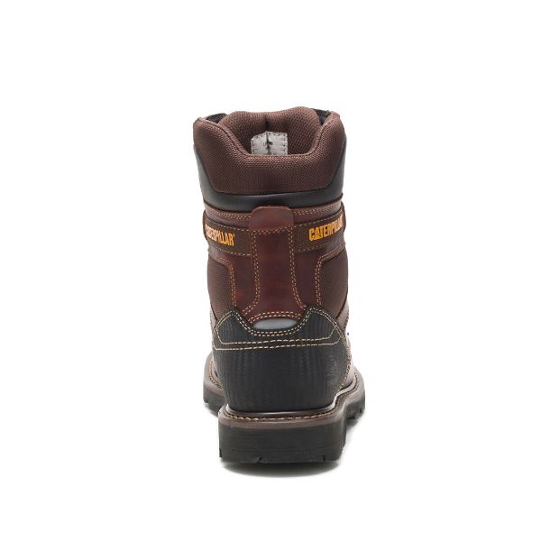 Brown Men's Caterpillar Indiana 2.0 Steel Safety Boots | US-657201UCG