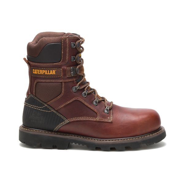 Brown Men\'s Caterpillar Indiana 2.0 Steel Safety Boots | US-657201UCG