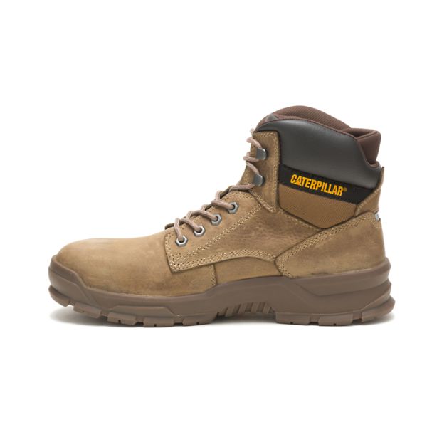 Brown Men's Caterpillar Mobilize Alloy Safety Boots | US-078264BGW