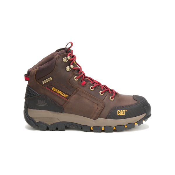 Brown Men\'s Caterpillar Navigator Waterproof Boots | US-641207FHS