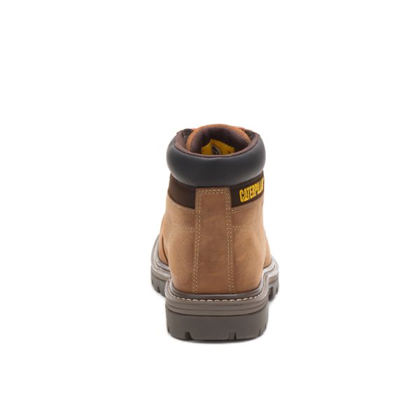 Brown Men's Caterpillar Outbase Waterproof Boots | US-394205BLO