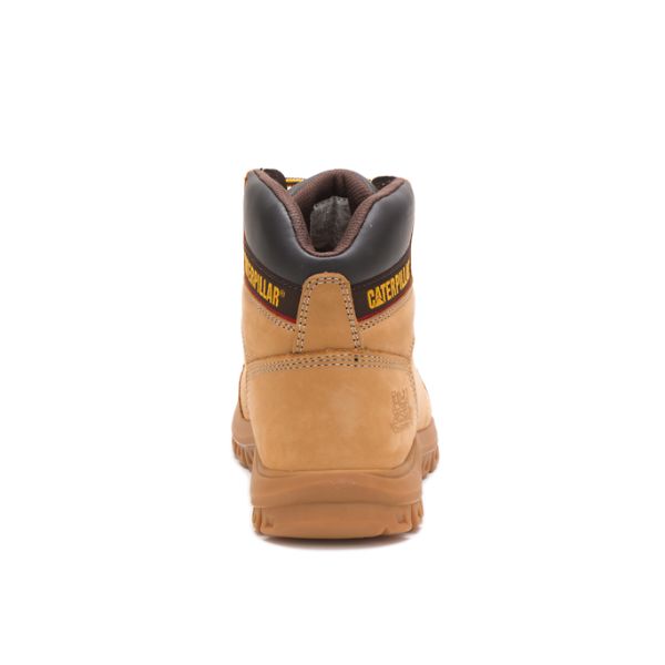 Brown Men's Caterpillar Outline Soft Toe Boots | US-347915IAZ