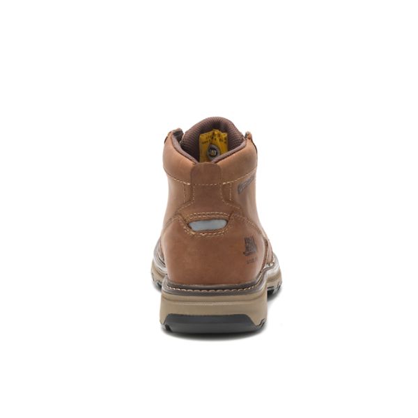 Brown Men's Caterpillar Parker Steel Safety Boots | US-926430UPE