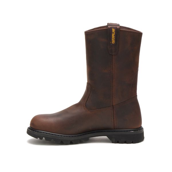 Brown Men's Caterpillar Revolver Pull-Ons Boots | US-403875FTM