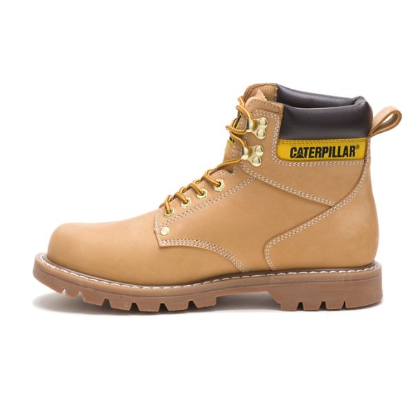 Brown Men's Caterpillar Second Shift Soft Toe Boots | US-638472CGR