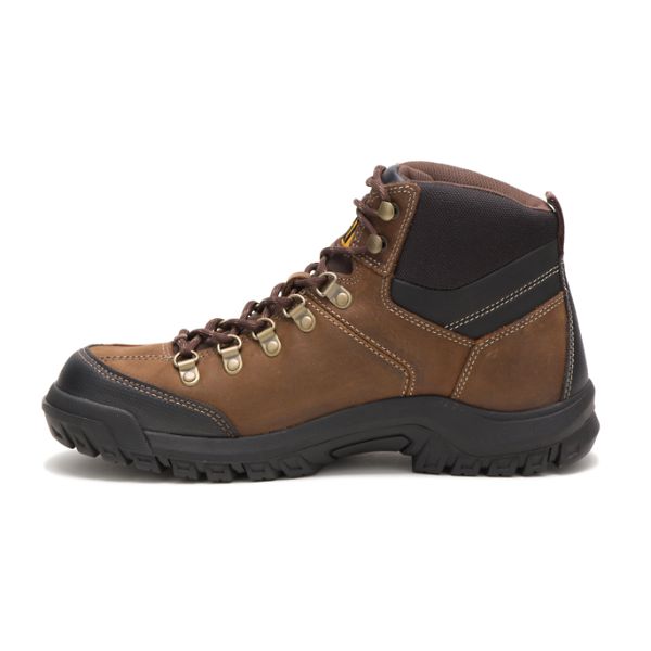 Brown Men's Caterpillar Threshold Waterproof Boots | US-814726FYX