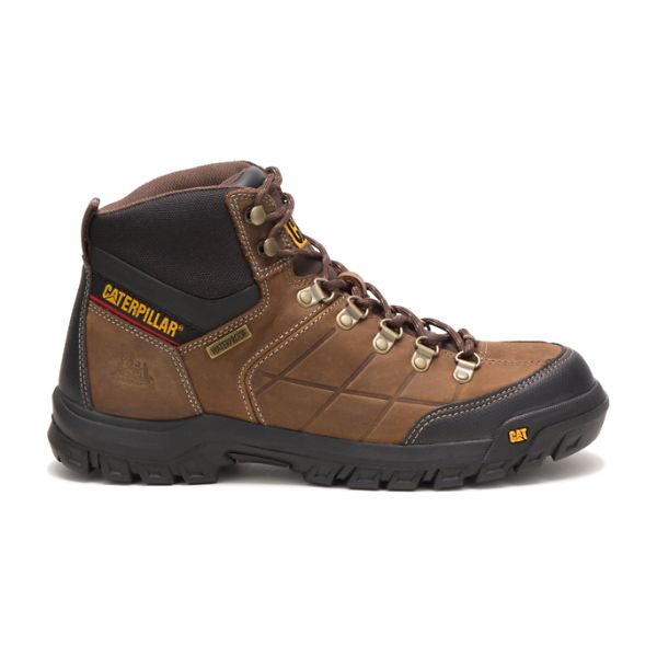 Brown Men\'s Caterpillar Threshold Waterproof Boots | US-814726FYX