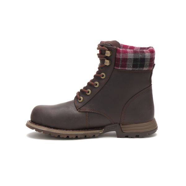 Brown Women's Caterpillar Kenzie Steel Safety Boots | US-964820PIT