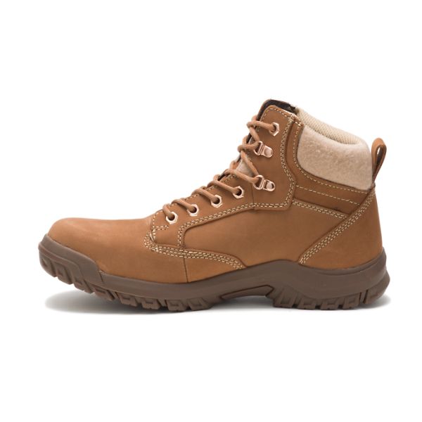 Brown Women's Caterpillar Tess Steel Safety Boots | US-892134EPU