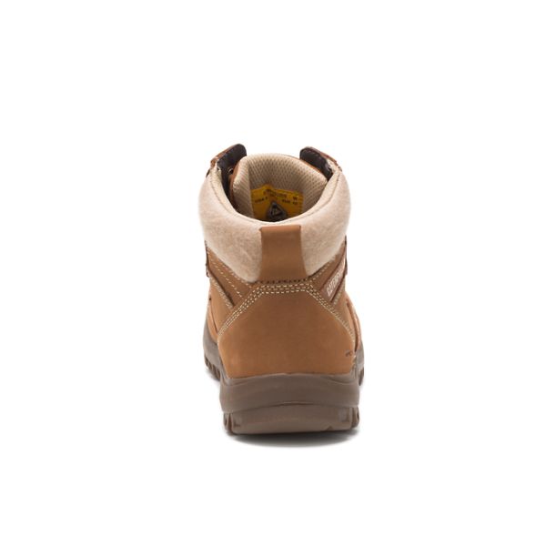 Brown Women's Caterpillar Tess Steel Safety Boots | US-892134EPU