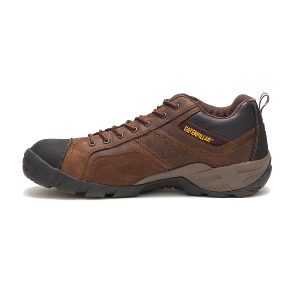 Dark Brown Men's Caterpillar Argon Composite Safety Shoes | US-796502UCT