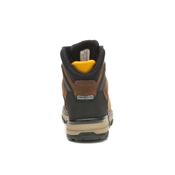 Dark Brown Men's Caterpillar Excavator Superlite Thinsulate Carbon Composite Waterproof Boots | US-645231MWA