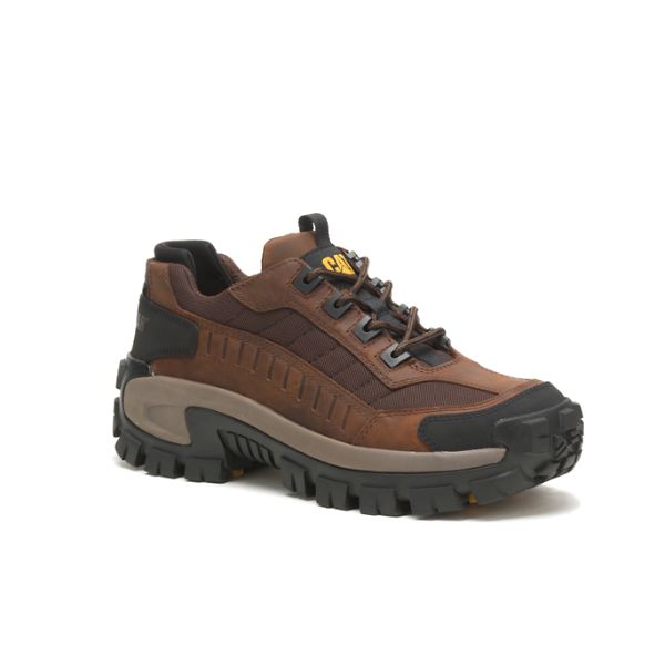 Dark Brown Men's Caterpillar Invader Steel Safety Shoes | US-306892OTZ