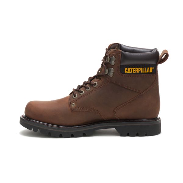 Dark Brown Men's Caterpillar Second Shift Soft Toe Boots | US-279864KSV