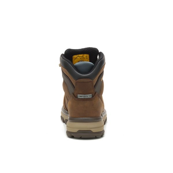 Dark Brown Women's Caterpillar Excavator Superlite Waterproof Thinsulate Carbon Composite Safety Boots | US-257831IDX