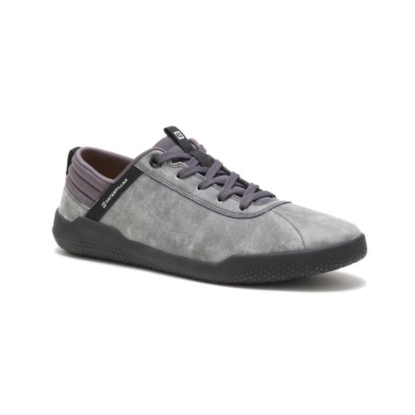 Grey / Black Men's Caterpillar CODE Hex Sneakers | US-654182UTS