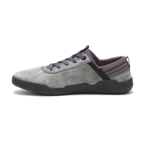 Grey / Black Men's Caterpillar CODE Hex Sneakers | US-654182UTS