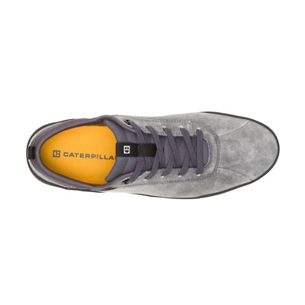 Grey / Black Men's Caterpillar CODE Hex Sneakers | US-654182UTS