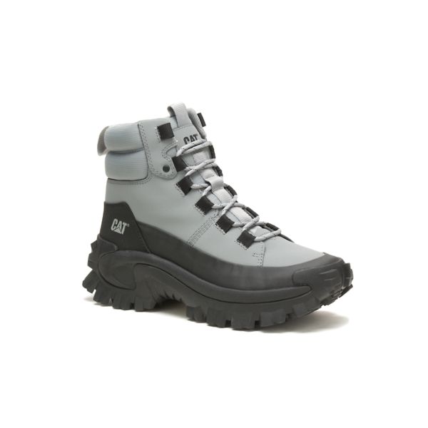 Grey / Black Men's Caterpillar Trespass Galosh Waterproof Boots | US-591206FSZ