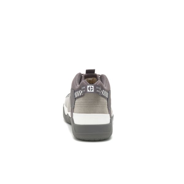 Grey / White Men's Caterpillar CODE Hex Utility Sneakers | US-824395KQP