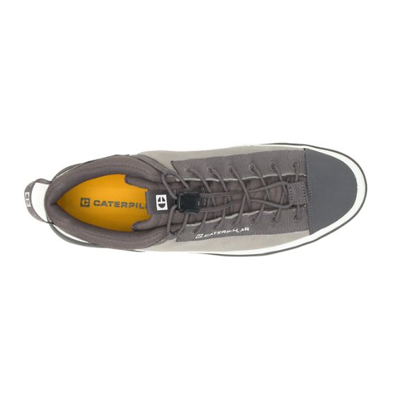 Grey / White Men's Caterpillar CODE Hex Utility Sneakers | US-824395KQP