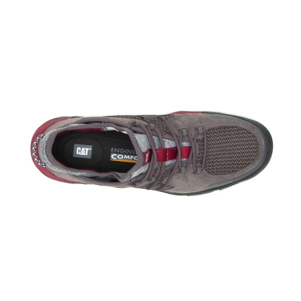 Grey / White Men's Caterpillar Crail Soft Toe Shoes | US-015268NUP