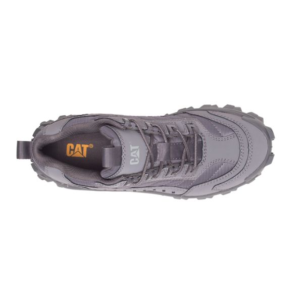 Grey / White Men's Caterpillar Intruder Soft Toe Shoes | US-326509GFP