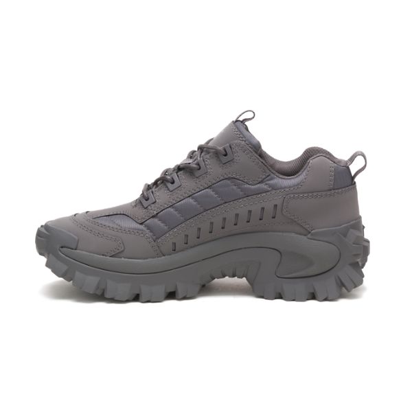 Grey / White Women's Caterpillar Intruder Soft Toe Shoes | US-405816ZDU