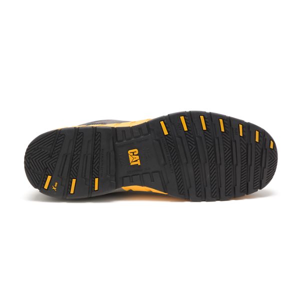 Grey / Yellow Men's Caterpillar Streamline Composite Safety Shoes | US-895027YSI