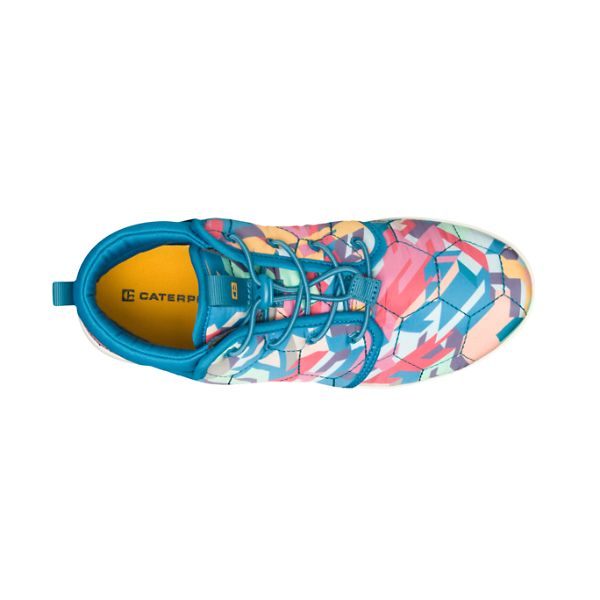 Multi / Blue Women's Caterpillar CODE Scout Mid Sneakers | US-180369GJV