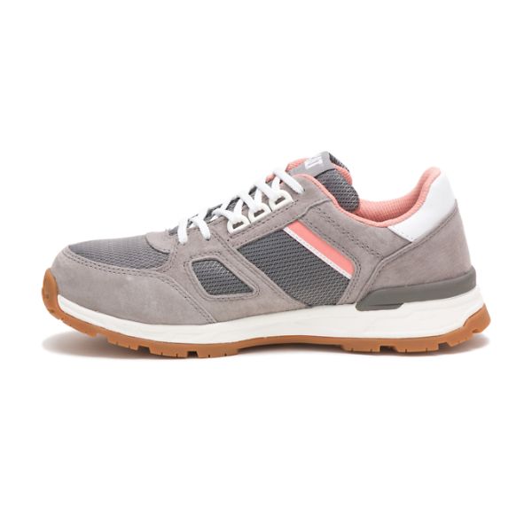 Pink / Grey Women's Caterpillar Woodward Steel Safety Shoes | US-379584WYM