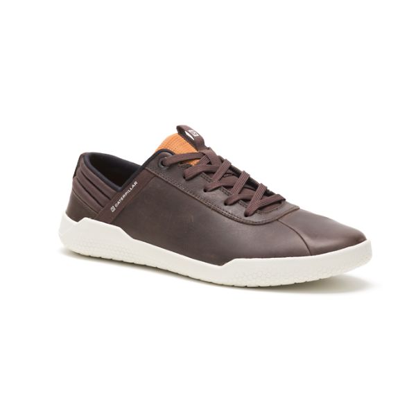 Red / Brown Men's Caterpillar CODE Hex Sneakers | US-374082MLW