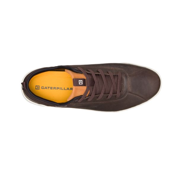 Red / Brown Men's Caterpillar CODE Hex Sneakers | US-374082MLW