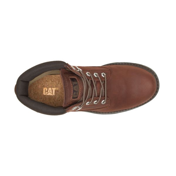 Red / Brown Men's Caterpillar eColorado Waterproof Boots | US-608139EKY