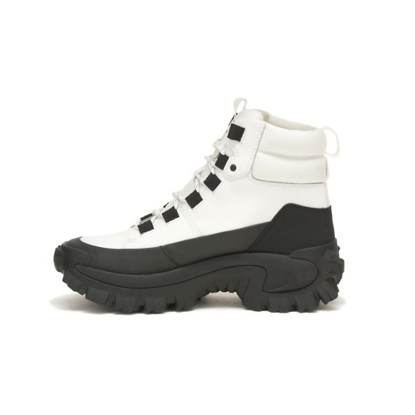 White / Black Men's Caterpillar Trespass Waterproof Galosh Boots | US-258410QYH