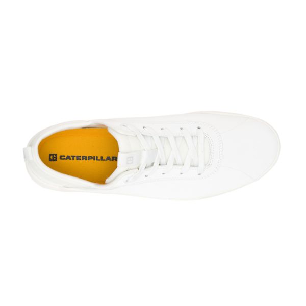 White Men's Caterpillar CODE Hex Sneakers | US-801329OYG