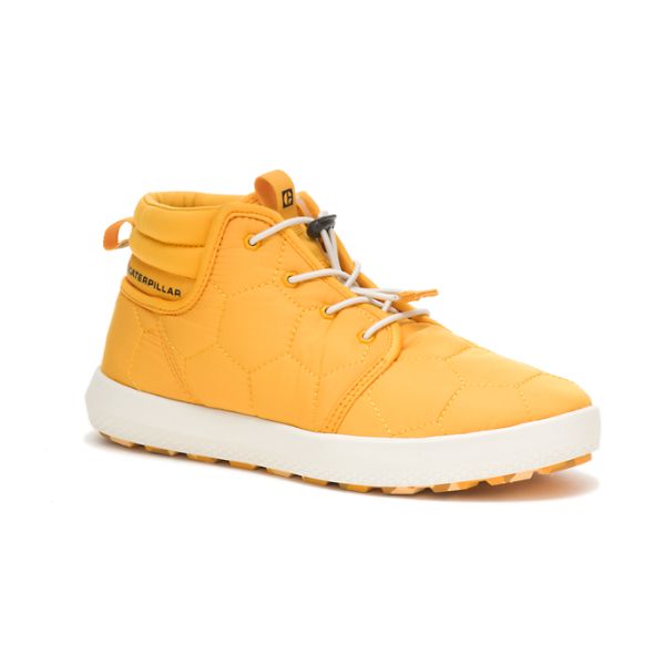 Yellow / White Men's Caterpillar CODE Scout Mid Soft Toe Shoes | US-167450OXJ