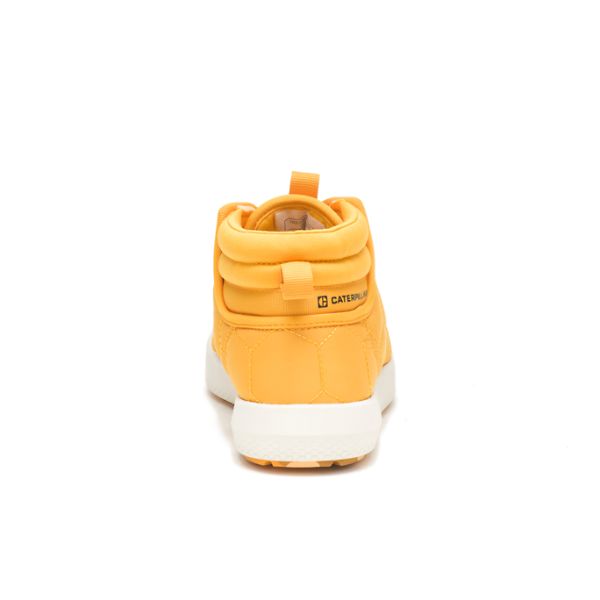 Yellow / White Men's Caterpillar CODE Scout Mid Soft Toe Shoes | US-167450OXJ